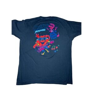 Kool-Aid Jammers Graphic T-Shirt Mens Large Navy Blue Retro Mascot Kool-Aid Man
